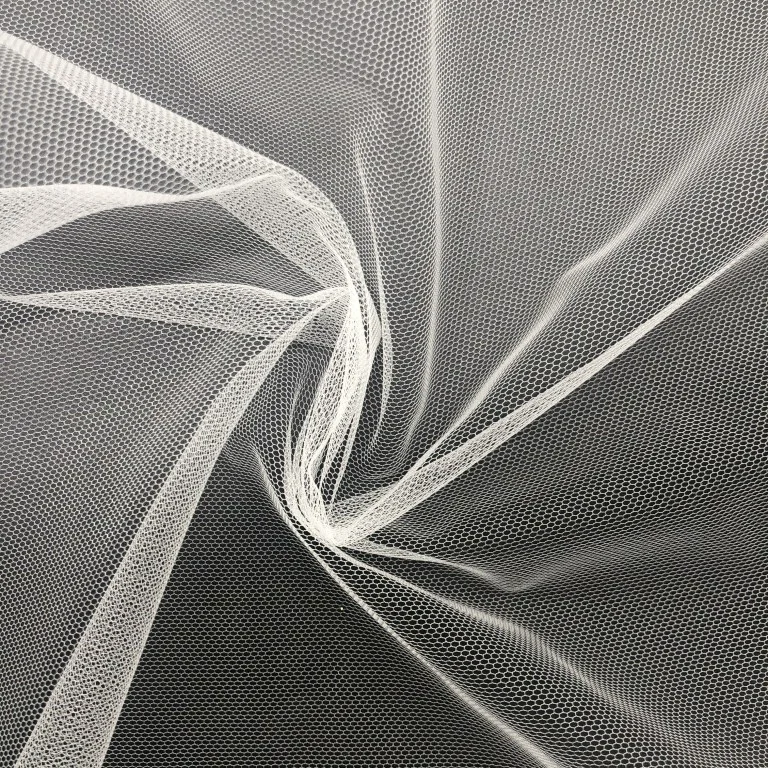 Nylon Tulle Mesh Fabric for Embroidery