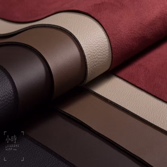 Huafon 工場供給マイクロファイバー PU スエード生地ソファ洋服ハンガー生地ロール靴カバー